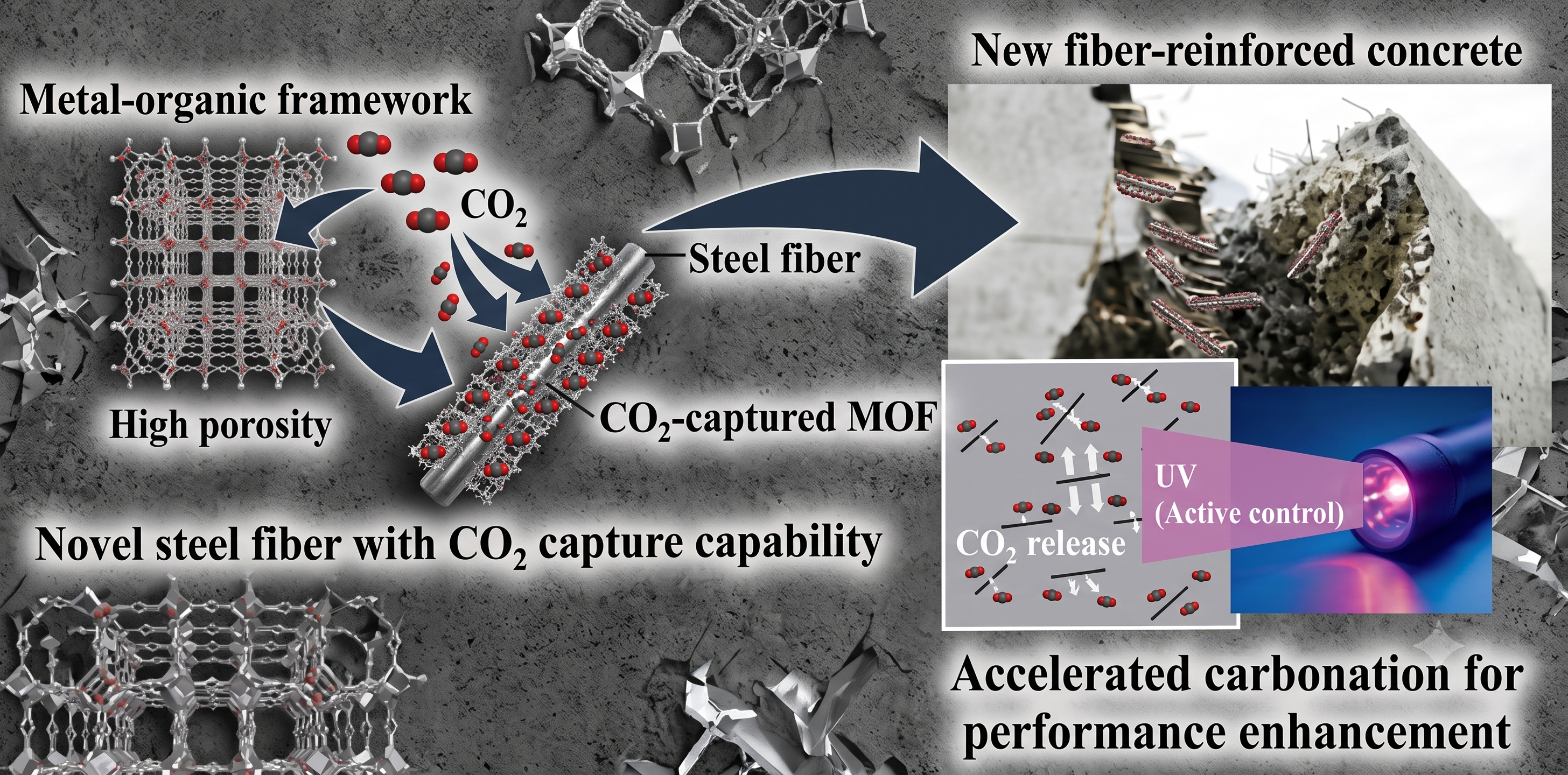 This is an image of how the CO2 infused steel fibers work.